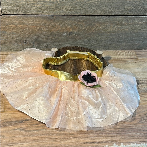 Pink and Gold Dog Tutu Outfit - Picture 2 of 9